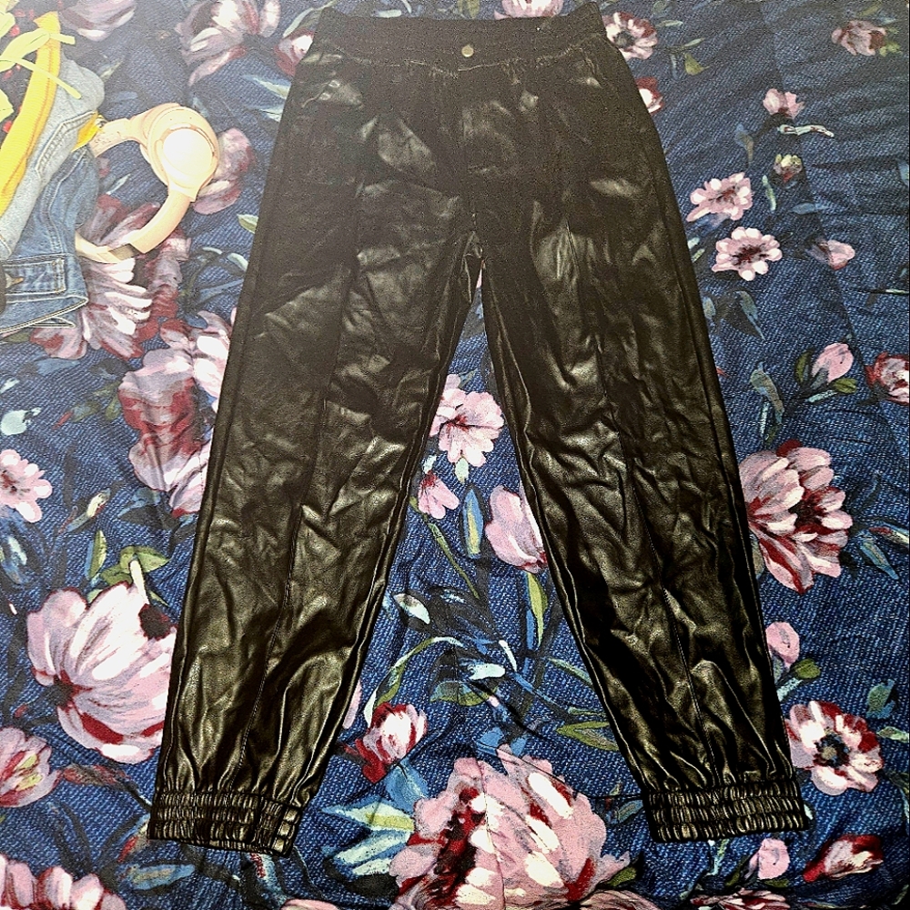 Faux Leather Women's Pants